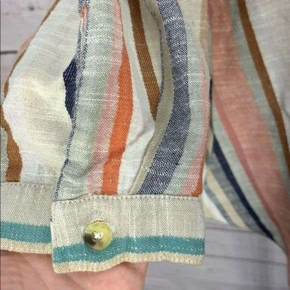 Unique Spectrum Striped‎ Button Down Size XL Shirt - Picture 5 of 9